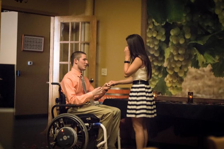 Chris Norton proposed to his girlfriend, Emily Summers, on May 23.