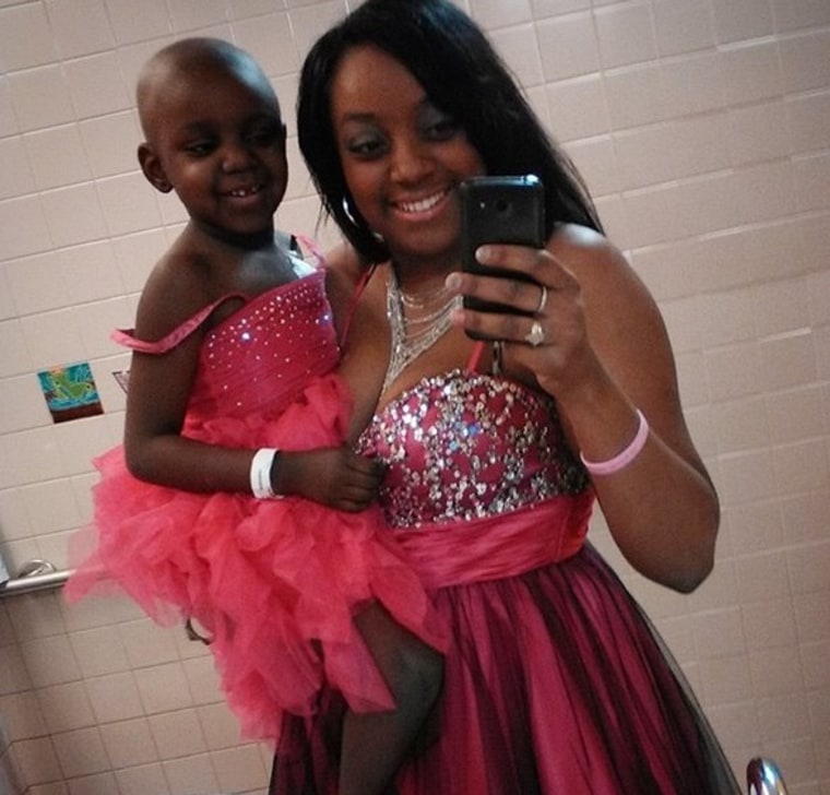 Tazz and Maliyah Jones recently attended a prom for family members and patients at Memorial Sloane Kettering Cancer Center in New York City.