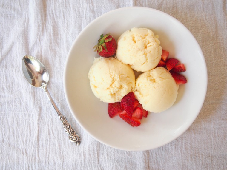 Kefir and coconut ice cream. What a way to get your super food fix!