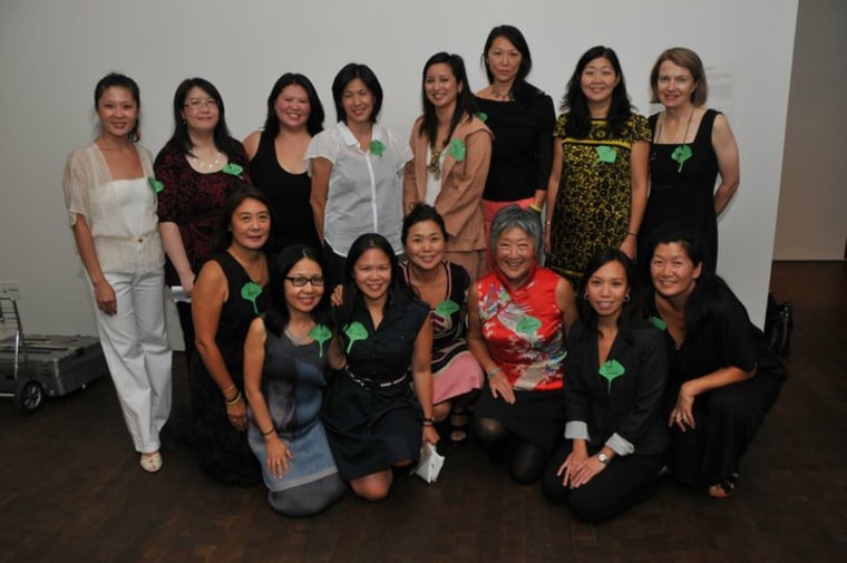 Wang and fellow members of the Asian Women Giving Circle at 2010 Celebration of Activism through the Arts in New York.