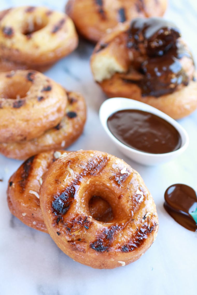 Grilled doughnuts