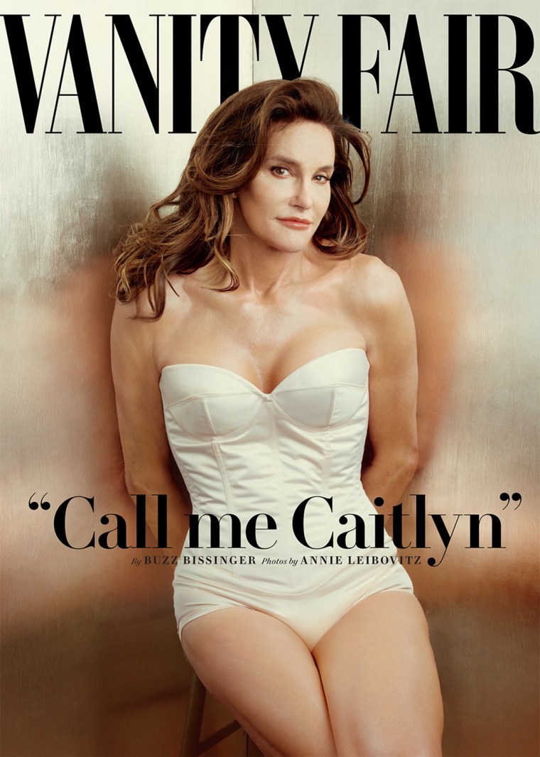Vanity Fair’s July 2015 cover. Shot by Annie Leibovitz, the cover features the first photo of Caitlyn Jenner, formerly known as Bruce.