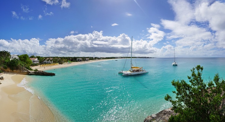 Meads Bay, one of the most beautiful beaches in the Caribbean island of Anguilla