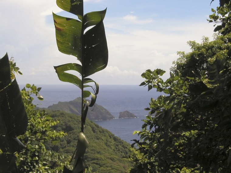 Panoramic view of the Pirates Bay on Tobago