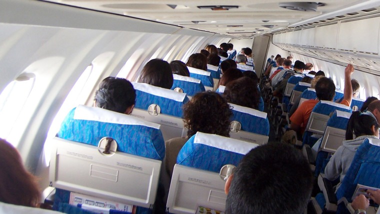 Passengers onboard a flight