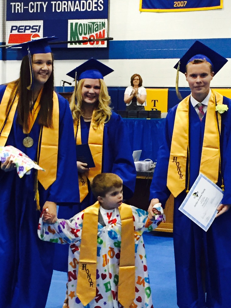 Jordan Planitz has a terminal illness and was given an honorary diploma by Tri-City High School in Buffalo, Illinois