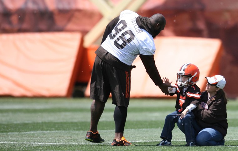 Dylan Sutcliffe with the Cleveland Browns.