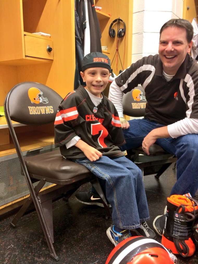 Dylan Sutcliffe with the Cleveland Browns.