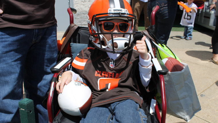 Dylan Sutcliffe with the Cleveland Browns.