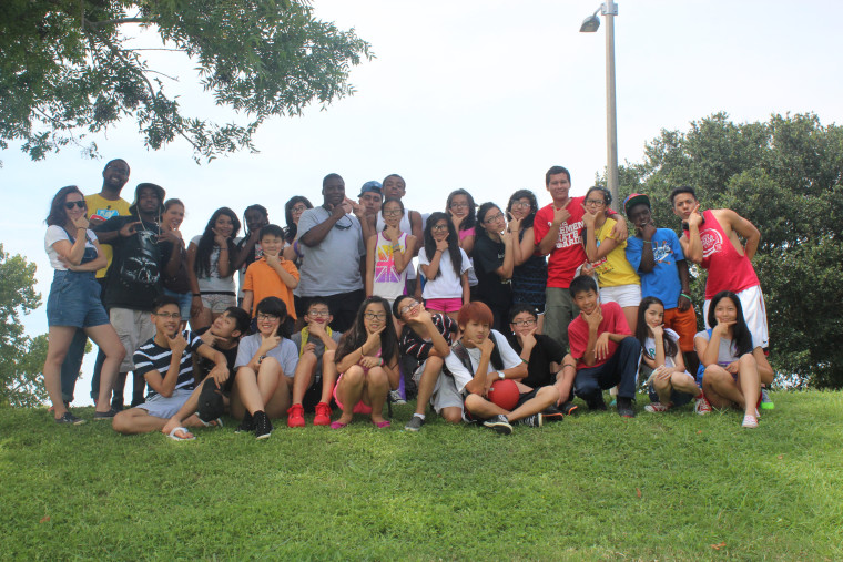 Participants in VAYLA-NO's summer social justice organizing institute, for low-income youth in communities of color across New Orleans.