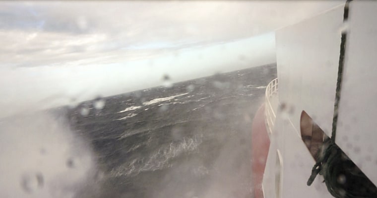 Image: The ATSB issued images showing rough weather in the MH370 search zone.