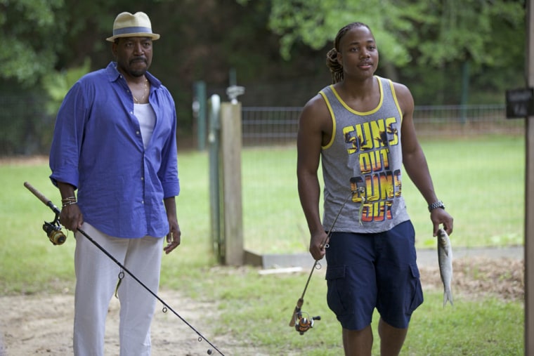 A. Russell Andrews and Leon Thomas III in Runaway Island