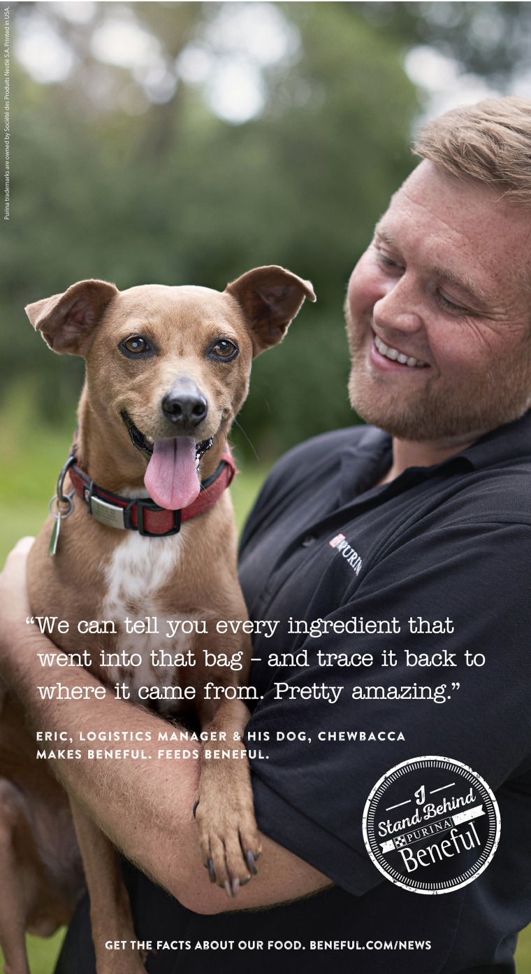 An ad for Purina Beneful appearing in The New York Times on June 14.