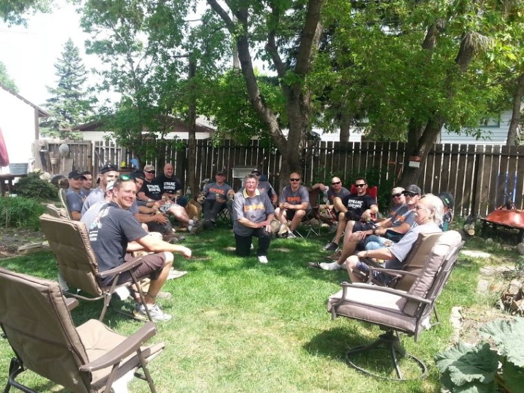 Firefighters surprise woman who brought them treats for 13 years with new roof