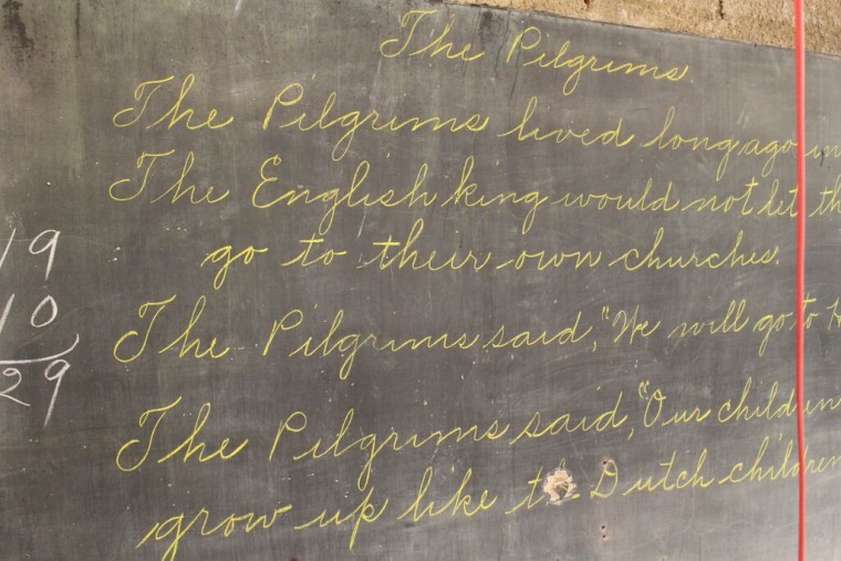 100-year-old chalkboard drawings found in Oklahoma school