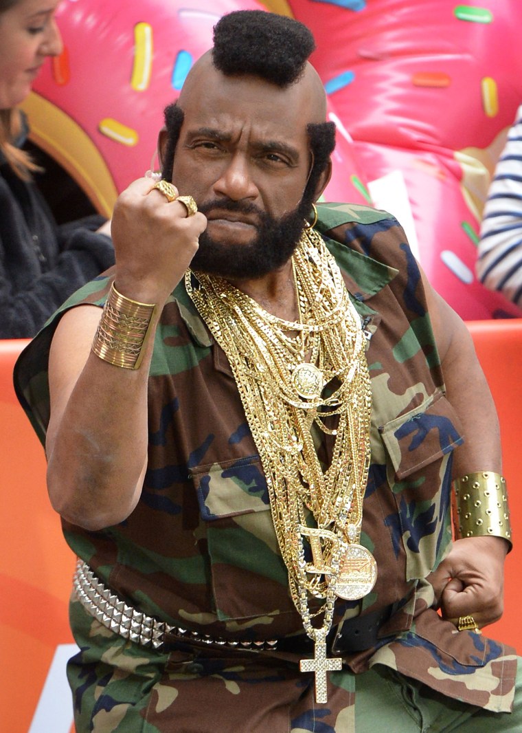 Al Roker, Dressed as Mr T, attends NBC's "Today" Halloween 2013 in Rockefeller Plaza