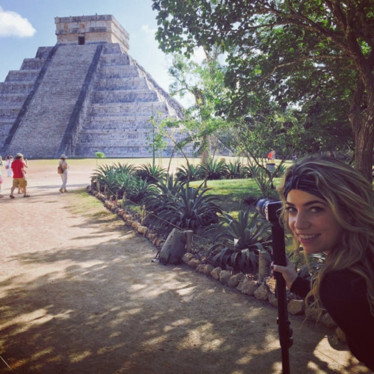 Megan Sullivan at Chichen Itza in Mexico.
