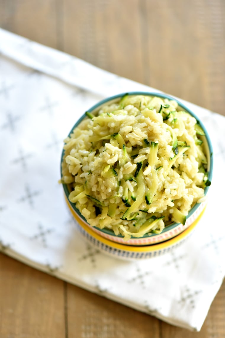 Cheesy zucchini rice