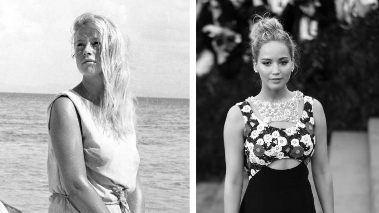 Famous Doppelgangers: Jennifer Lawrence and Young Helen Mirren