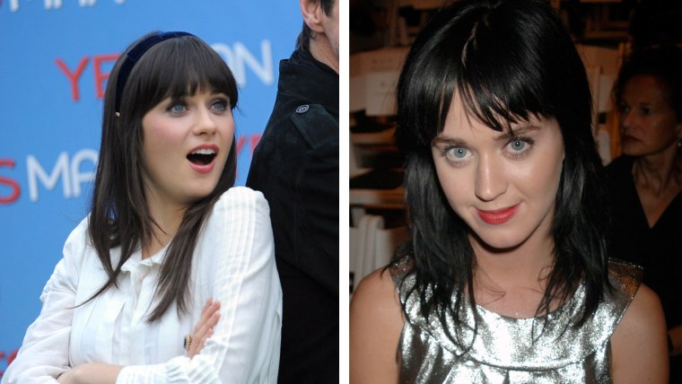 Famous Doppelgangers: Katy Perry and Zooey Deschanel
