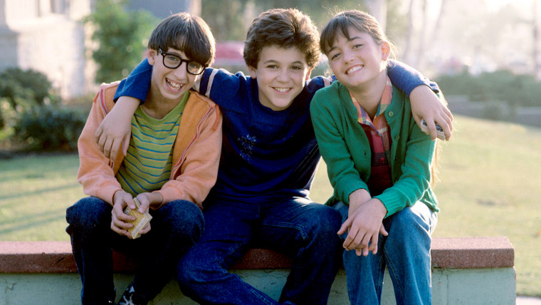 JOSH SAVIANO, FRED SAVAGE, DANICA MCKELLAR on "The Wonder Years" in 1988