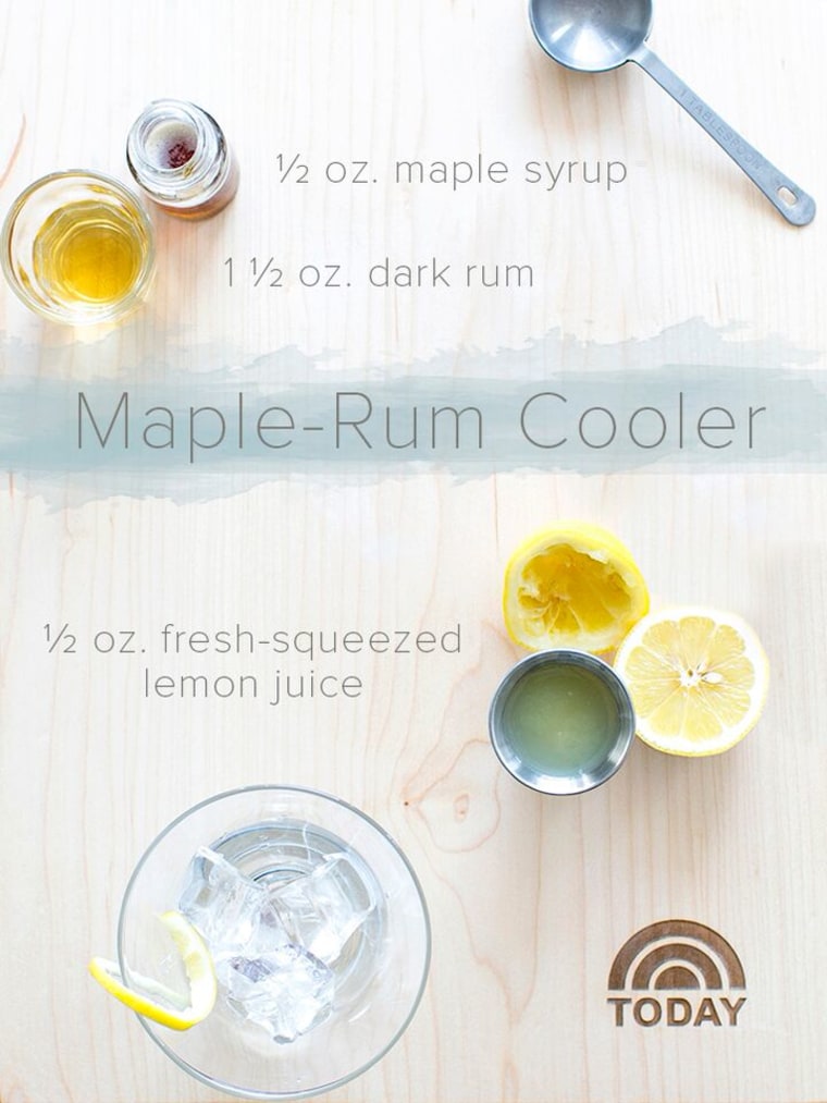 Maple Rum Cooler cocktail