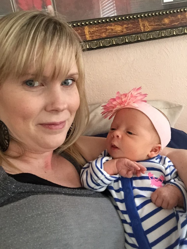 Debra Riddle with her daughter, Glory.