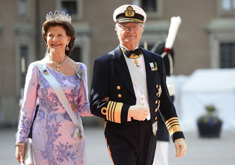 Sweden's Queen Silvia and Sweden's King Carl XVI Gustaf