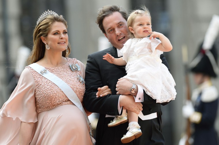 Sweden's Princess Madeleine, Christopher ONeill and Princess Leonore