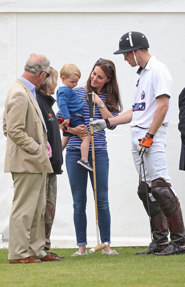 Duke Of Cambridge and Prince Harry play In Gigaset Charity Polo Match