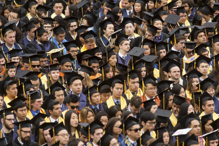 Image: Graduates attend commencement at University of California, Berkeley in Berkeley