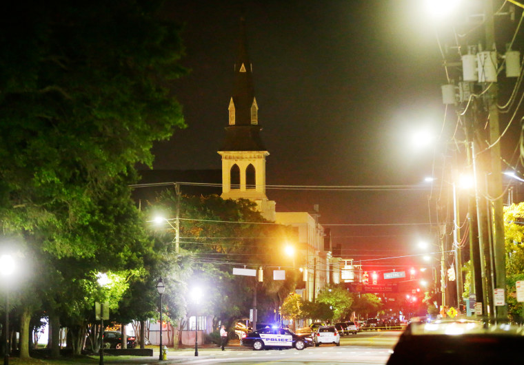 Image: The steeple of Emanuel AME Church