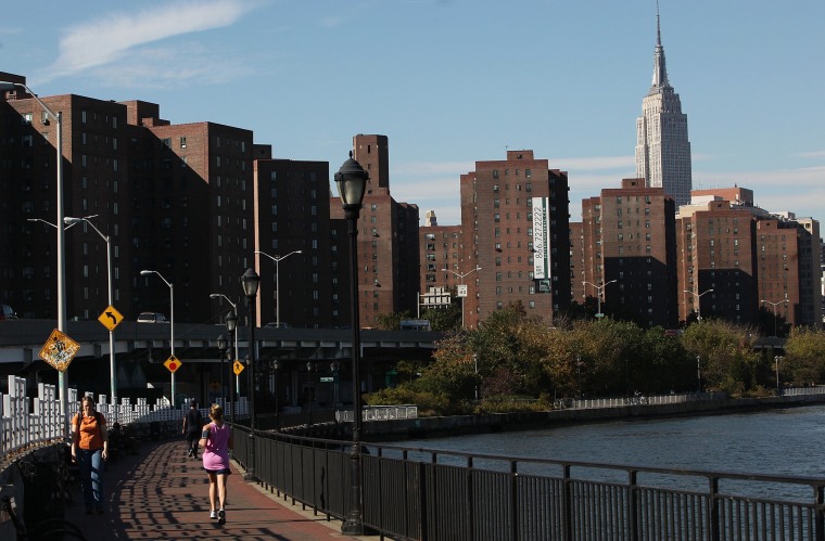 The Stuyvesant Town and Peter Cooper Village apartment complexes are seen in New York City in October 2009.