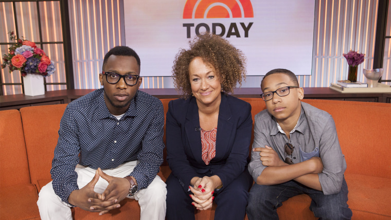 Rachel Dolezal and her sons.