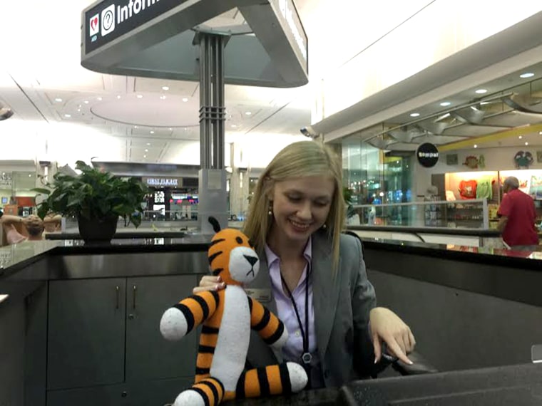 Boy’s lost stuffed tiger has experience of a lifetime while spending 6 days at the airport