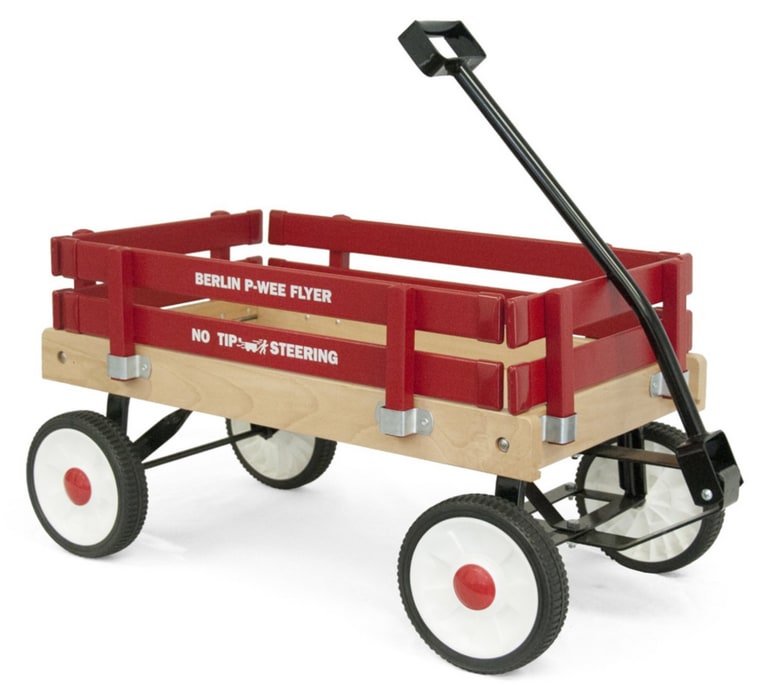 Berlin F257 Amish-Made Pee-Wee Flyer Wagon, Red