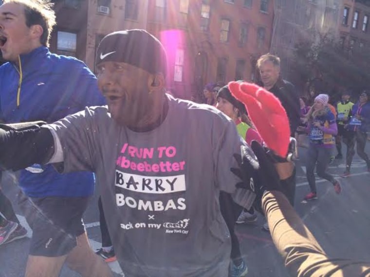 Barry, an Army veteran who was homeless until recently, ran the New York City marathon last year.