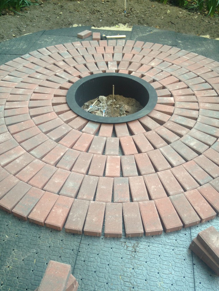 DIY brick patio