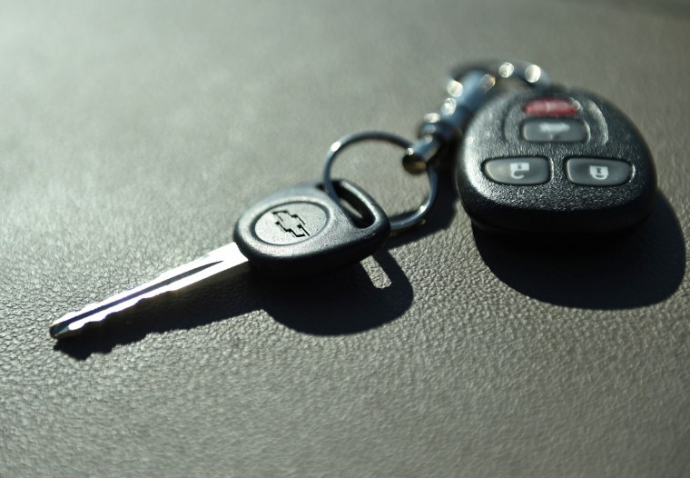 The keys to a 2005 Chevrolet Cobalt. 