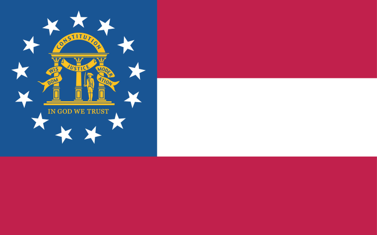 Flag Of The State Of Georgia