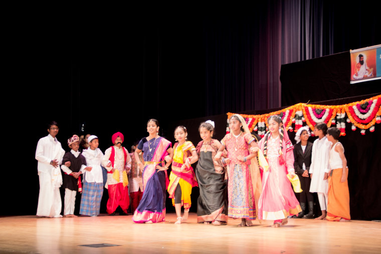 Students of Los Angeles Tamil School, an affiliate of California Tamil Academy, in cultural performances for their school’s Annual Day