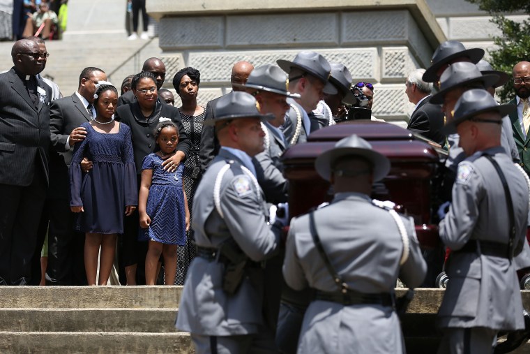 Image: Charleston Church Shooting Victim Sen. Pinckney Lies In Repose At South Carolina Capitol