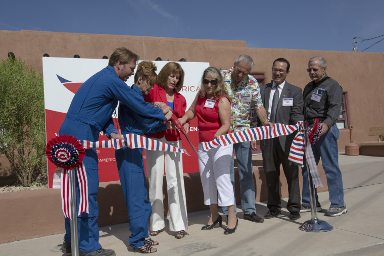 Image: inaugural tour of Spaceport America in New Mexico