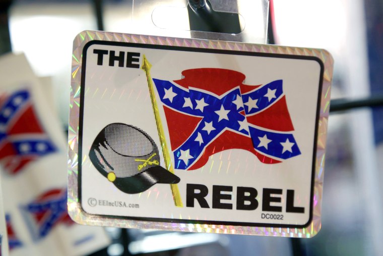 Image: Confederate flag themed stickers