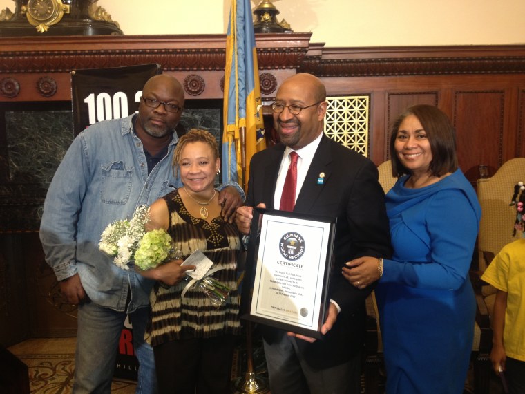 Guiness Book of World Records presentation to Mayor Michael Nutter