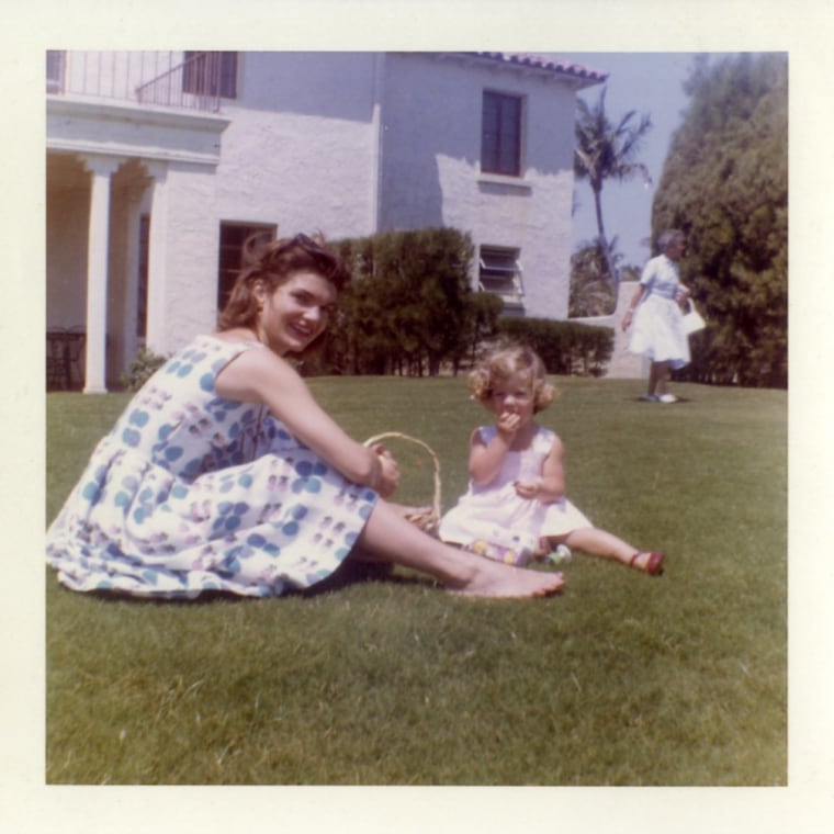 Featured among the released Kennedy family photos is matriarch Jacqueline Kennedy Onassis in repose.