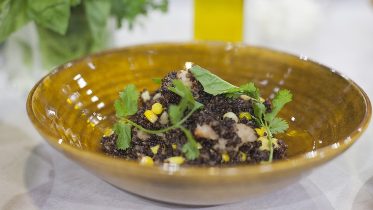 Quinoa dish by Angelo Sosa in the TODAY kitchen, June 23, 2015. 