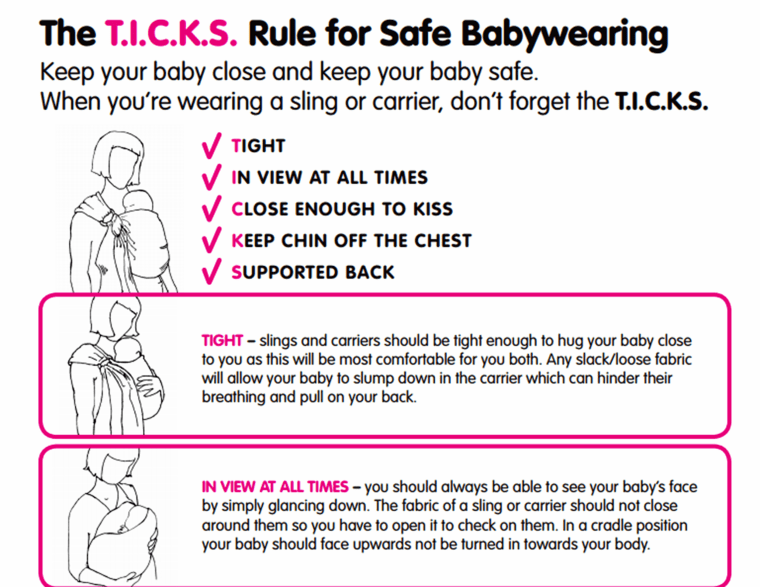 Baby wearing graphic