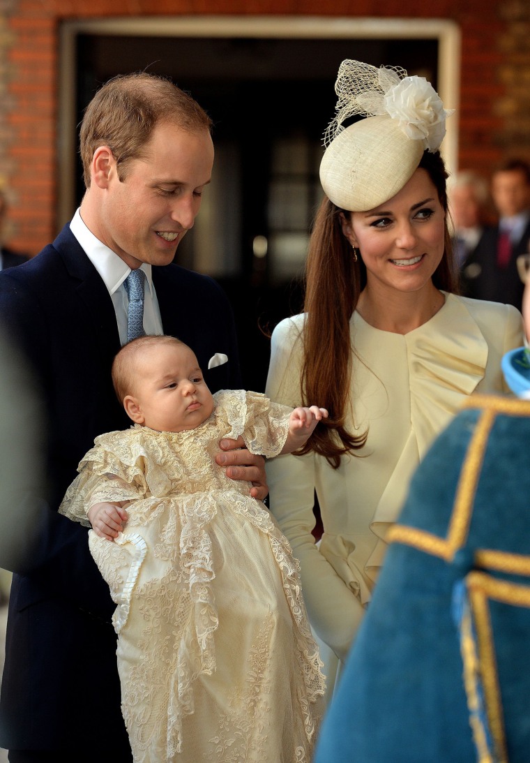 Image: Prince George Prince William Kate Duchess of Cambridge