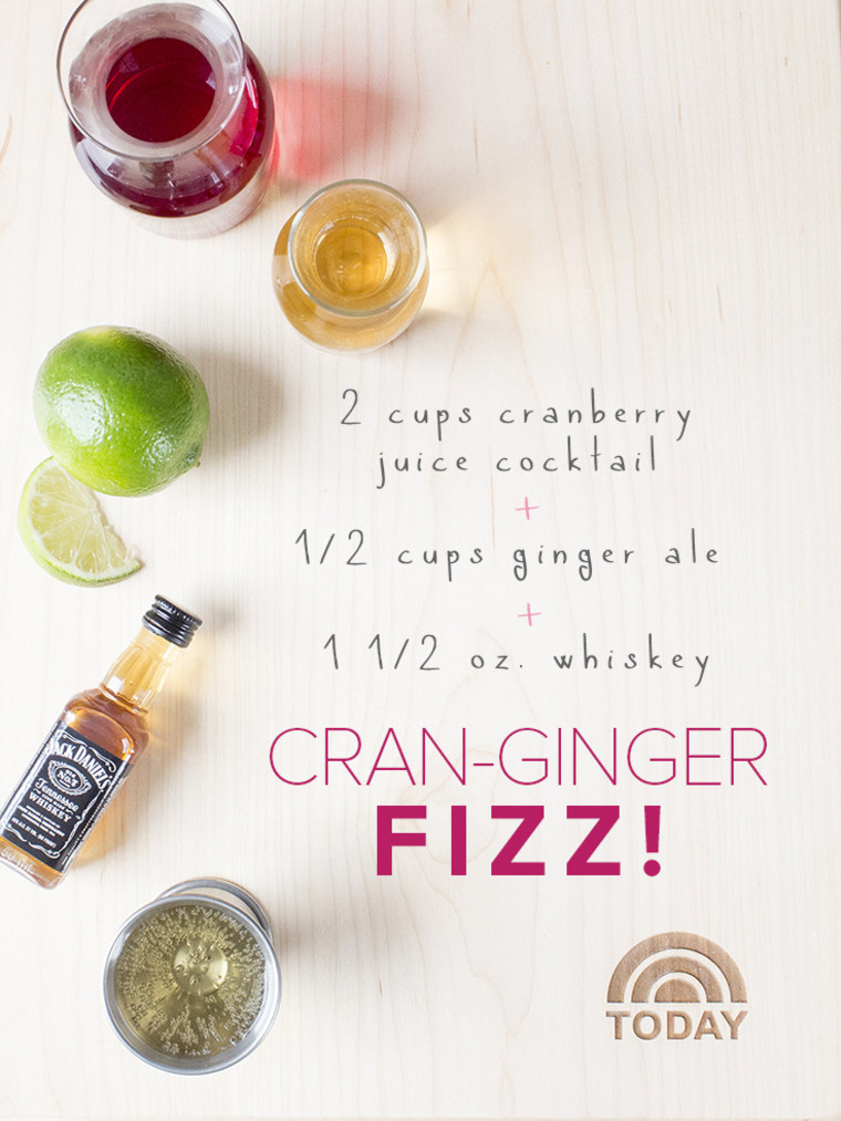 Cran-ginger fizz easy summer cocktail